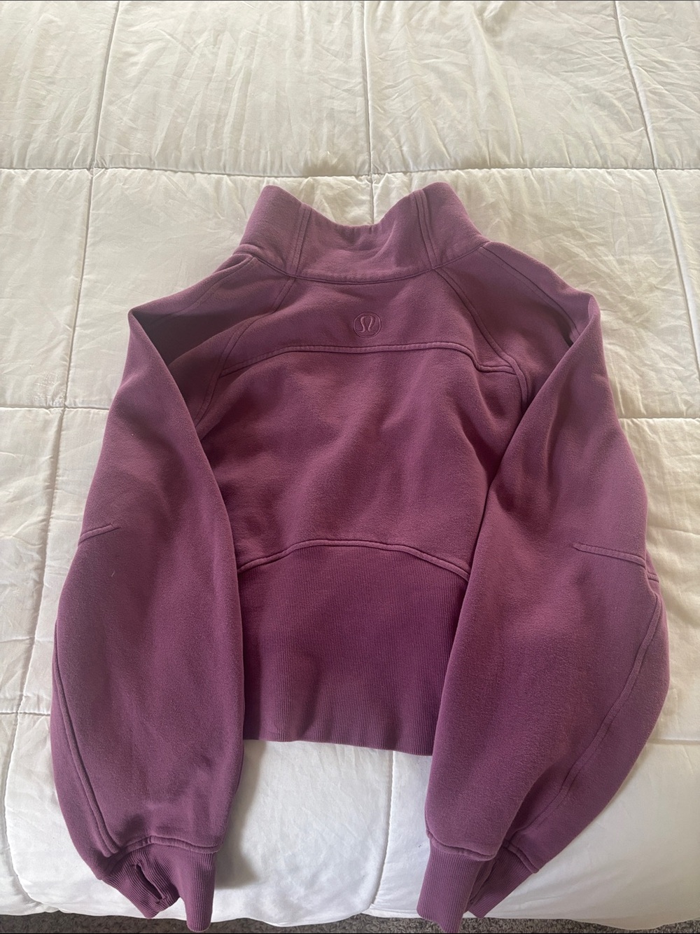 lululemon athletica Mauve Quarter Zip Cozy Fleece Pullover
